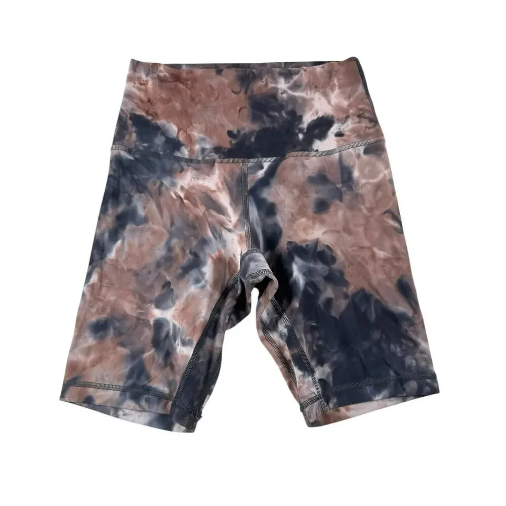 lululemon Align High Rise Biker Shorts 4 Diamond Dye Smoky Topaz Athleisure